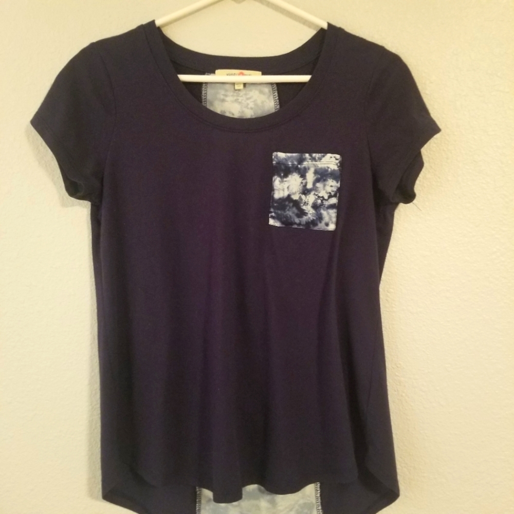 Wishful park large dark blue blouse
